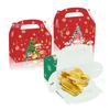 DD373 Comercio Exterior Navidad Anciano Muñeco de Nieve Ciervo Árbol Fiesta Festiva Regalo Dulces Caja de Papel Portátil Caja de Cuerno
