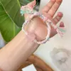 Novo Bracelete Trançado de Quatro Fios com Fio Duplo Acessórios Originais para Gravação Bracelete Trançado Fio de Algodão Acabado Presente Atacado