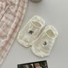 Meias Miu Miu com Laço Femininas Invisíveis Cano Baixo Verão Finas Antiderrapantes com Meias de Verão Coreanas Japonesas