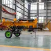 Exportado a Estados Unidos Trituradora de Leña de Gasolina con Tracción, Trituradora de Leña Agrícola con Ruedas, Trituradora de Leña Hidráulica Horizontal para el Hogar
