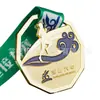 Medallas Personalizadas para Maratón, Medallas Cortadas y Pintadas, Medallas de Aleación Dorada para Juegos de Carrera con Galvanoplastia, Personalizadas