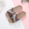 Venta al por mayor 2026 Verano Pantuflas de Lino para Mujer, Para Todas las Estaciones, Punta Abierta, Antideslizantes, de Interior, Tejidas, Pantuflas de Lino para Hombre