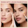 Iluminador de Ojos Cambia de Color Deslumbrante Transfronterizo, Gel con Purpurina para el Cuerpo, Maquillaje de Sirena, Polvo Fino, Maquillaje Facial Perlado, Iluminador
