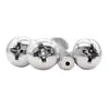 Tornillos de Cabeza Pan Cruzada de Acero Inoxidable Estándar Británico y Americano con Agujero Pasante Hueco y Agujeros para Tornillo Roscados Unc/Unf