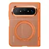 Adecuado para Huawei Pura xmax, funda de teléfono magnética con tacto de piel mate, con soporte metálico giratorio y protección anticaída