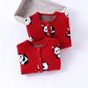 Roupas de Ano Novo para Bebê, Roupas de Inverno, Roupas de Ano Novo para Bebê de Lua Cheia e 100 Dias, Macacões de Tricô de Inverno para Recém-nascido de Ano Novo