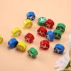 Piezas de Ludo de Madera Piezas de Juego de Mesa de Colores Juego Educativo para Niños Damas Piezas con Patrón DIY