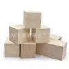 Cubo de Madera Maciza Natural Premium Bloque de Madera sin Acabado Set Pintura Decoración Manualidad Proyecto DIY