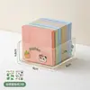 Caja de Almacenamiento de Papelería de Oficina Bnbs Caja Cuadrada Pequeña Transparente Visible Caja de Almacenamiento para Artículos Pequeños de Escritorio