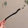 Horquilla de Estilo Antiguo Chino, Nueva Horquilla de Estilo Chino, Horquilla de Sándalo de Alta Gama, Elegante Accesorio para el Cabello con Borla Hanfu