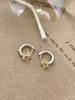 Brincos Estrelados Contrastantes Estilo Coreano para Mulheres, Elegantes da Moda, Simples e Versáteis, High-End, Compactos, Brincos para o Dia a Dia, Brincos