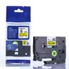 Papel de Impressão de Etiquetas Brother 6mm Compatível com Fita de Etiqueta Adequado para Máquina de Etiquetas Laminadas Brother Pt Label