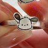 KT Cat Sanrio Parchia Dog Ring Ins Cute Cartoon Anel de Abertura Estudantes Enviam Jóias de Casal de Namorada