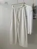 Calça reta estilo coreano, macia como nuvem de dopamina, para mulheres, nova coleção de outono, caimento relaxado, cintura alta afina, perna larga, calça de moletom casual