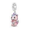 Diseño Original Cobre Chapado Plata 925 Accesorios con Cuentas DIY Lindo Animal Pulsera Collar Colgante Regalo Modelo Caliente Transfronterizo