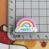 Lua das Flores Brilhantes Coelho Filhote Pato Boia Arco-Íris Resina Acessórios Grampo de Cabelo Cola Creme Capa de Celular Papelaria Decoração