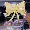 Balões de Festa de Aniversário da Hello Kitty Decoração de Gato de Desenho Animado Laço Balão Bobo Decoração de Festa de Aniversário