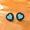 Pendientes Unisex de Corazón Agrietado con Circonita, Moda de Alta Gama, Pendientes Elegantes y Únicos de Nicho, Accesorios de Estilo Dulce y Fresco para Chicas Populares