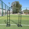 Accesorios de Boda Arco de Hierro Estante para Flores Cuerno de Vaca Puerta Puerta Marfil Boda en el Césped Puerta de Vaca Estante Exterior para Trepar