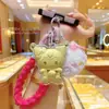 Beige Agua Mismo Estilo Encanto Dorado para Teléfono Oro Puro 999 Peluche Kuromi Hello Kitty Accesorio para Bolso Llavero