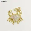 Wt-Mp310 Mundo Marino Tortuga Coral Cangrejo Pequeño Circonita Perla Artificial Incrustada Joyería DIY Accesorios Pequeños