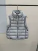 Chaqueta de Plumón Pinghu 2026 Otoño/Invierno Nuevo Estilo 90% Plumón de Pato Blanco Chaleco de Punto Patchwork Moda Chaleco para Mujer