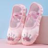 Zapatos de Baile para Niños Zapatos de Práctica de Suela Blanda Zapatos de Baile Garra de Gato para Niñas Zapatos de Ballet para Niños Pequeños Zapatos de Baile Chino para Niñas