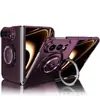 Adequado para capa de telefone iPhone Duo, suporte magnético giratório de 360 graus, capa protetora de cobertura total para telefones de tela dobrável da Apple, oferecendo proteção contra quedas