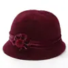 Chapéu de Tricô Quente de Pelo de Coelho para Outono e Inverno de Mulheres de Meia-Idade e Idosas, Chapéu de Vovó, Chapéu de Tia, Chapéu de Lã com Forro de Fleece para Mãe