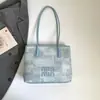 Bolso Tote Suave con Estampado de Letras para Mujer, Bolso de Mano de Gran Capacidad a la Moda, Bolso de Hombro Nuevo Diseño de Gama Alta de Nicho