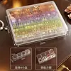 Caixa de Armazenamento de Brincos Brincos Acessórios de Orelha Joias Acessórios para Miçangas Nail Art Antioxidação Portátil Transparente Mini Caixa Pequena