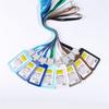 Juego de tarjetas de trabajo de plástico simple de alta calidad, juego de tarjetas de autobús, juego de tarjetas de trabajo para empleados de la unidad, juego de credenciales, tarjeta de identificación, insignia con cuerda para colgar
