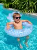 Flotador de natación para niños estilo coreano con lentejuelas y concha, con respaldo engrosado, flotador de natación moderno, flotador para axilas para niños