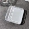 Use una caja de almacenamiento de doble capa, herramientas para decoración de uñas, alta permeabilidad, a prueba de polvo, impermeable, diseño de hebilla, almacenamiento, suministros convenientes al por mayor