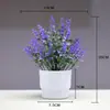 Planta Artificial Nueva Pequeña en Maceta Decoración de Escritorio para Sala de Estar Planta Verde Decoración de Entrada de Sala Pública Decoración de Gabinete de Vino Pequeños Adornos