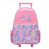 Mochila Escolar con Carrito Australiana de Gran Capacidad, Diseño de Dibujos Animados, Mochila con Ruedas para Estudiantes de Primaria y Secundaria