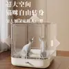 Bandeja Sanitaria Anti-Salpicaduras para Gatos con Esterilización, Tamaño Grande, Diseño Integrado, Desodorizante, Entrada Superior, Completamente Cerrada