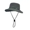 Chapéu Pescador de Montanhismo Campo Retrô Britânico Jeans Lavado Velho Joker Chapéu de Sol de Verão Lote Transfronteiriço