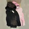 2026 Moda Nuevo Conjunto Rosa con Estampado de Leopardo para Mujer Estilo Callejero Sudadera con Capucha y Cremallera con Pantalones Acampanados con Cordón