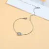 Europa y Estados Unidos superventas creativo pulsera de 8 palabras moda pieza redonda símbolo del infinito pulsera de acero inoxidable regalo para mujer venta al por mayor