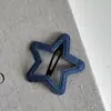 Azul Denim Gota D'água Retangular Presilha BB Presilha Franja Nova Fofa Nuvem Estrela de Cinco Pontas Coração Presilha de Cabelo Presilha Lateral