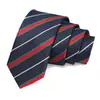 Bestseller transfronterizo, corbata estrecha para hombre de 6 cm, corbata de rayas casual, corbata para hombre hecha a medida, al por mayor en stock, muestra disponible en 7 días