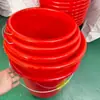 Balde de Agua de Plástico Engrosado, Cubo Rojo Grande, Cubo de Agua para el Hogar, Cubo para Lavar el Coche, Cubo para Regar, Cubo para Suministros Agrícolas, Cubo Publicitario, Cubo Rojo de Agua