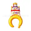 Día Nacional Diadema con Forma de Cabeza de Tiburón Zanahoria Conejo Conejo de Orejas Chuecas Papel de Aluminio Globos de Animales para Niños Promoción