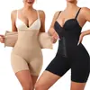 Faja de Cintura Alta con Broches Reforzados para Control de Abdomen, Anti-Exposición, Levantamiento de Glúteos y Reducción de Cintura para Mujer