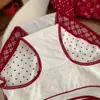 Gernabai Fu~ Algodão Puro Tipo 7A Comprimento Estendido Vermelho Retrô Calcinhas Triângulo de Alta Elasticidade para Boa Sorte no Ano de Nascimento, Adequadas para Meninas Jovens e Casamentos