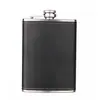 Petaca de Vino de Acero Inoxidable de 8 Onzas Transfronteriza, Petaca Portátil para Exteriores Envuelta en Cuero, Petaca de Licor de Media Libra, En Stock para Venta al por Mayor
