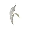 Elegante Simples para o Trabalho Elegante Alto Padrão Gola de Terno Broche de Joia com Zircônia Luxo Nicho Acessórios de Broche