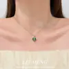 "Cubo de Azúcar Fluyente de Luz" Collar de Cubo de Azúcar Azul Paraíba para Mujer, Lujo Ligero, Elegante, Sensación de Alta Gama, Cadena para Clavícula para el Viaje Diario