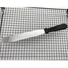 Espátula recta/curva de acero inoxidable con mango de plástico de 6 pulgadas, 8 pulgadas, 10 pulgadas, 12 pulgadas, cuchillo para besos, raspador, cuchillo plano, espátula para crema, raspador